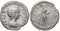 Ancient Roman silver coin of Julia Domna minted in Rome - PIETAS AVGG