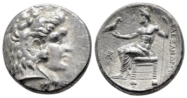 Ancient Egyptian coin of Ptolemy I Soter (General of Alexander III the Great) minted in Arados