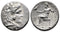 Ancient Egyptian coin of Ptolemy I Soter (General of Alexander III the Great) minted in Arados