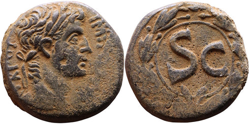 Large Ancient Roman Provincial coin of the Roman Emperor Augustus 27BC-14AD