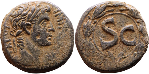 Large Ancient Roman Provincial coin of the Roman Emperor Augustus 27BC-14AD