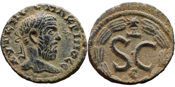 EF+ Ancient Roman Provincial coin of the Emperor Macrinus minted in Antioch, Syria