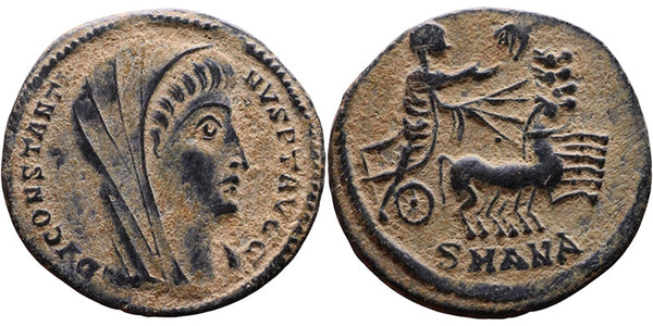 EF Ancient Roman coin of Constantine I minted in Antioch - Hand of God