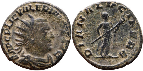 Ancient Roman coin of the Emperor Valerian I - DIANA LVCIFERA