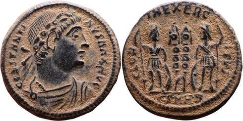 Ancient Roman coin of Constantine I The Great minted in Heraclea
