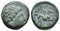 Ancient Greek bronze coin of Philip II of Macedon circa 359-336 BC