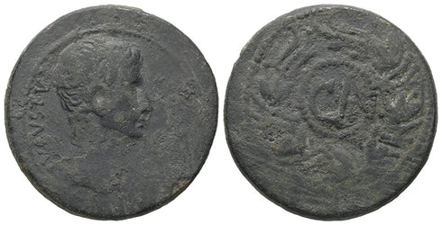 Ancient Roman Provincial coin of the Roman Emperor Augustus 27 BC-14 AD