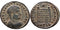 VF++ Ancient Roman coin of Constantius II as Caesar - PROVIDENTIAE CAESS - Campgate with 6 levels