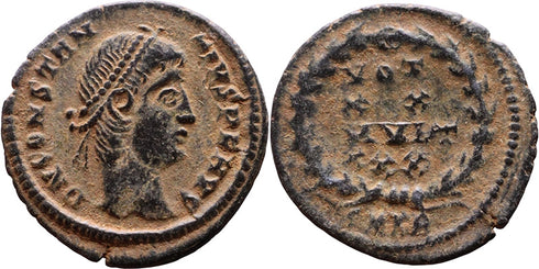 VF++ Ancient Roman coin of Constantius II - VOT XX MVLT XXX - Cyzicus Mint