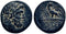 Ancient Greek coin from Pontos, Amisos - Zeus and Eagle