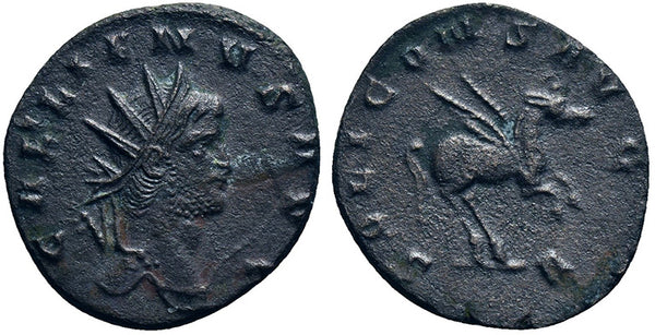 Ancient Roman coin of the Emperor Gallienus - Pegasus