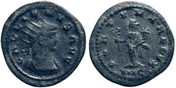 Ancient Roman coin of the Emperor Gallienus - FORTVNA REDVX