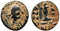 Ancient Byzantine Coin of Justinian I decanummium minted in Nicomedia