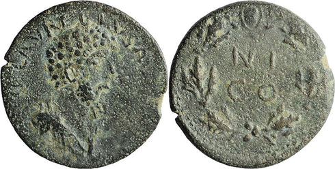 Ancient Roman Provincial coin of the Emperor Lucius Verus minted in Ninica Claudiopolis