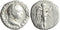 Ancient Roman Provincial silver coin of the Emperor Vespasian minted in Caesaria, Cappadocia