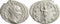 Ancient Roman silver coin of the Emperor Gordian III as Augustus minted in Rome