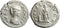 Ancient Roman silver denarius of Julia Domna minted in Rome - PIETAS AVGG