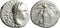 Ancient Roman Provincial silver coin of the Emperor Vespasian minted in Caesaria, Cappadocia