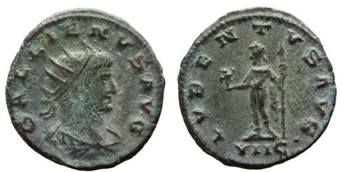 Ancient Roman coin of the Emperor Gallienus as Augustus - LVBENTVS AVG