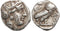 Attica Athens AR silver Tetradrachm - pentagram graffiti - nicely toned