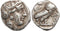 Attica Athens AR silver Tetradrachm - pentagram graffiti - nicely toned