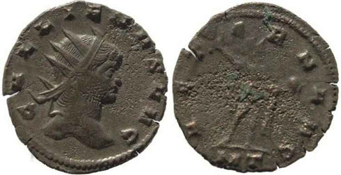 Ancient Roman coin of the Emperor Gallienus - Antoninianus - AETERN AVG