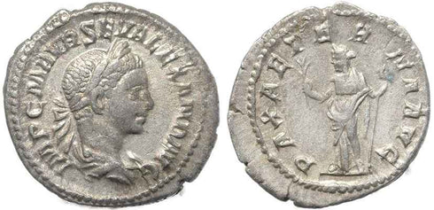Roman coin of Severus Alexander AR silver denarius