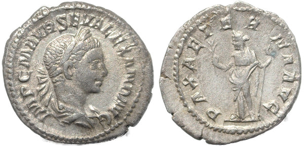 Roman coin of Severus Alexander AR silver denarius