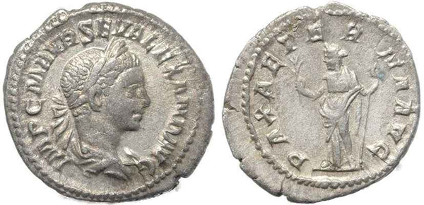 Roman coin of Severus Alexander AR silver denarius