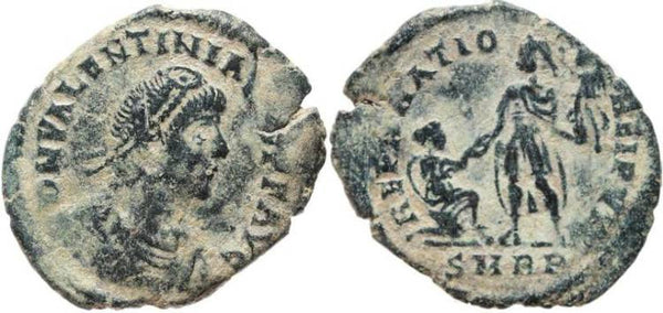 Valentinian II Ae2 - REPARATIO REIPVB - Rome mint