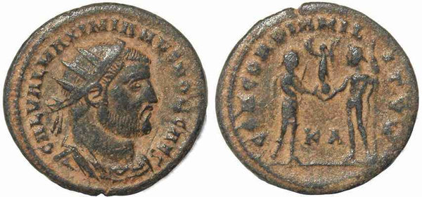 Roman coin of Galerius - CONCORDIA MILITVM