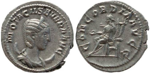 Otacilia Severa silver antoninianus - CONCORDIA AVGG
