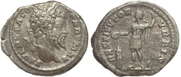 Roman coin of Septimius Severus - RESTITVTOR VRBIS