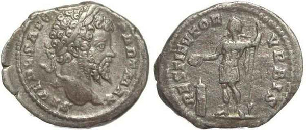 Roman coin of Septimius Severus - RESTITVTOR VRBIS