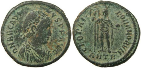 Arcadius Ae2 - GLORIA ROMANORVM - Antioch Mint - 15 May 392 - 17 Jan 395AD