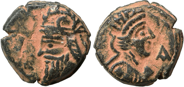 Ancient Archaemenid Kings Vologases IV circa 147–191 AD minted in Seleukeia