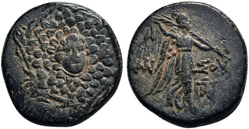 Ancient Greek coin from Pontos, Amisos. Time of Mithradates VI Eupator 105-63 BC