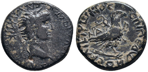 Ancient Roman Provincial coin of Claudius I minted in Amorium, Phrygia