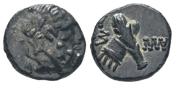 Ancient Greek coin from Pontos, Amisos - Herakles with Club and Quiver