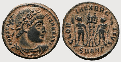 Ancient Roman coin of Constantine I The Great minted in Antioch