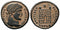 VF+ Ancient Roman coin of Constantine I minted in Thessalonica - PROVIDENTIAE AVGG - Campgate with 6 levels