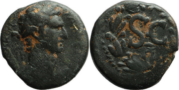 Ancient Roman Provincial coin of the Emperor Nerva minted in Antioch, Syria