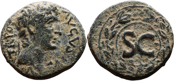 Ancient Roman Provincial coin of the Emperor Augustus 27 BC-14 AD minted in Antioch, Syria