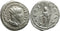 Ancient Roman silver coin of the Emperor Gordian III as Augustus minted in Rome