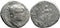 Ancient Roman silver denarius of the Emperor Hadrian minted in Rome