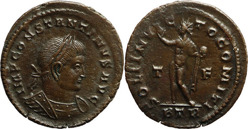 Ancient Roman coin of Constantine I The Great minted in Treveri