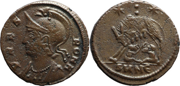 Ancient Roman coin - Commemorative Coin minted in Nicomedia - Wolf and Twins