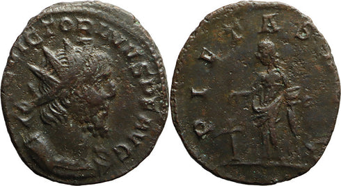 Ancient Roman coin of the Emperor Victorinus as Augustus - Gallic Usurper