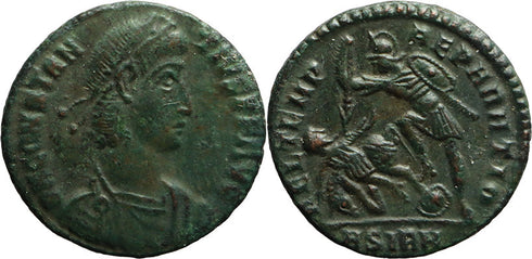 Ancient Roman coin of the Emperor Constantius II as Augustus - FEL TEMP REPARATIO - Sirmium