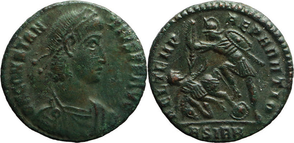 Ancient Roman coin of the Emperor Constantius II as Augustus - FEL TEMP REPARATIO - Sirmium